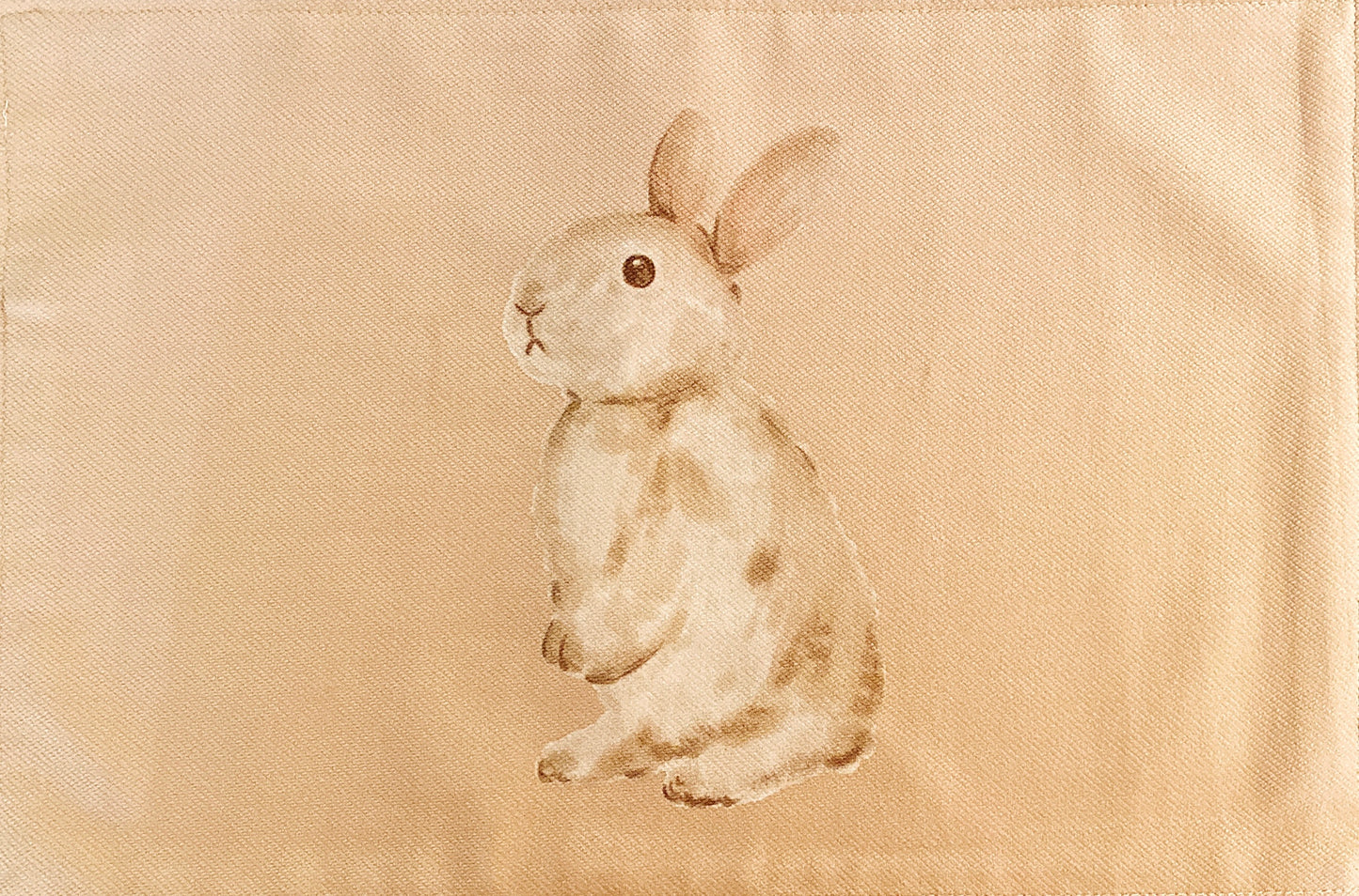 Rabbit velvet chino cotton-linen placemat